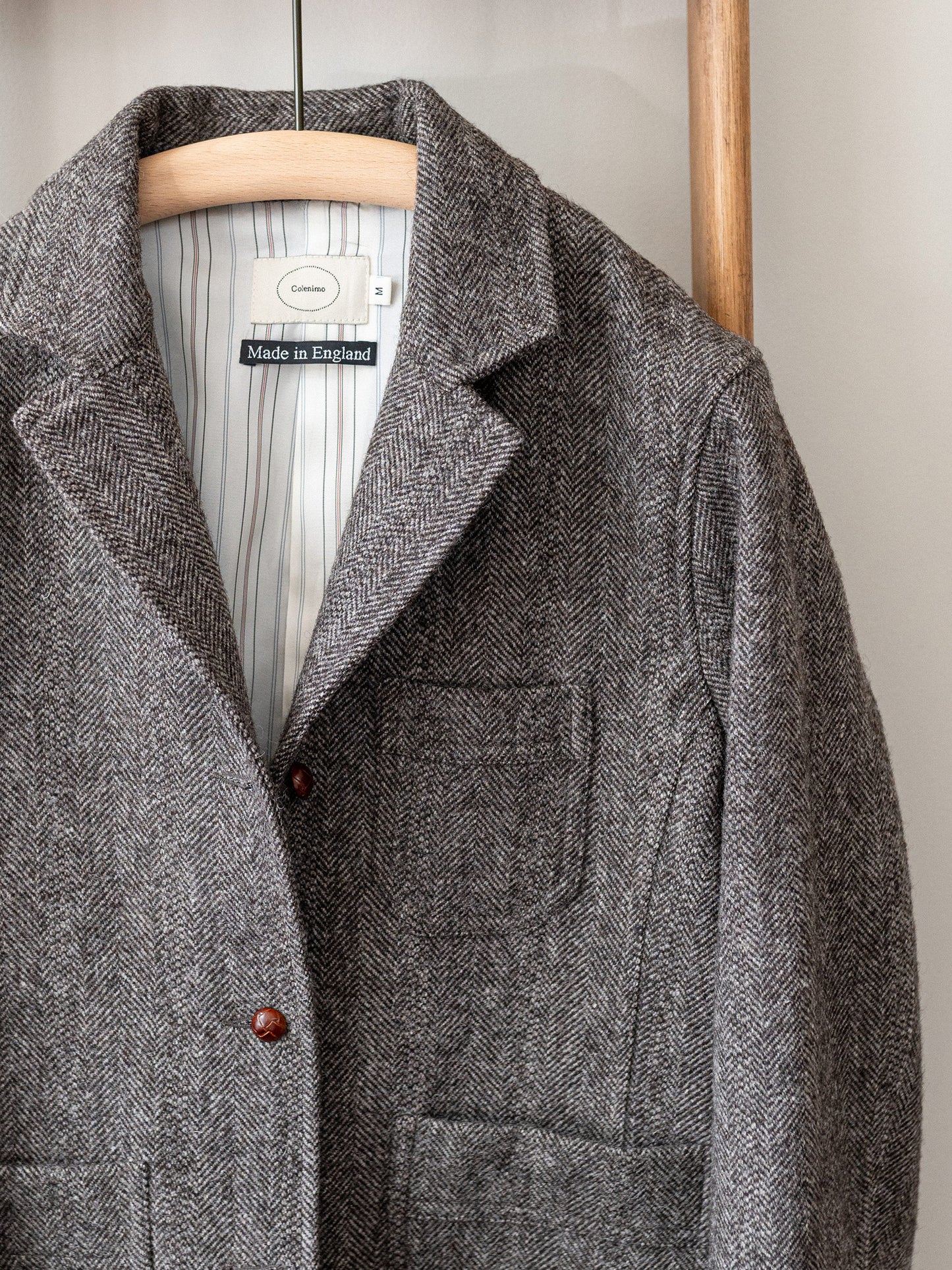 Tweed Worker Jacket / Brown Herringbone