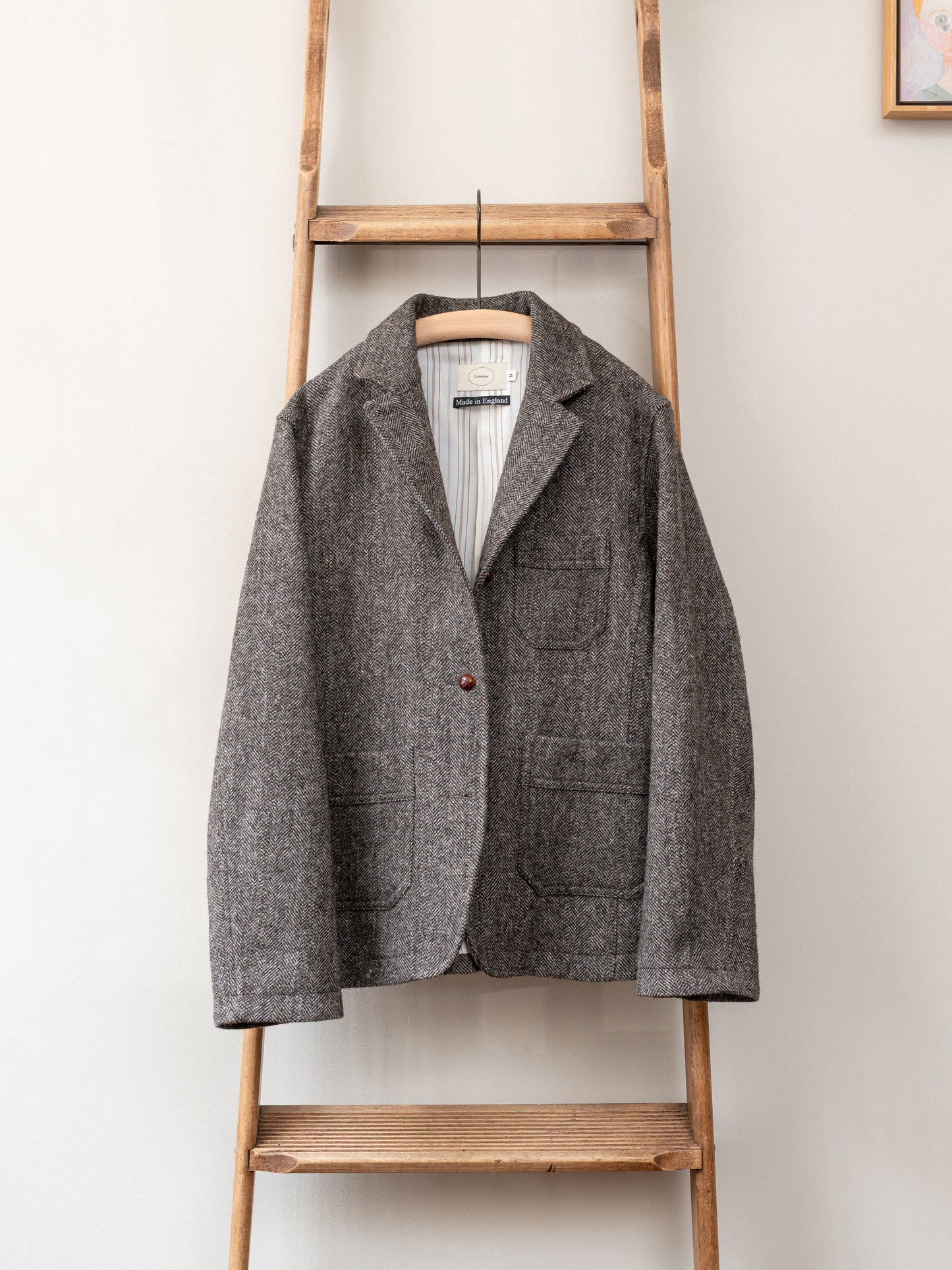 Tweed Worker Jacket / Brown Herringbone