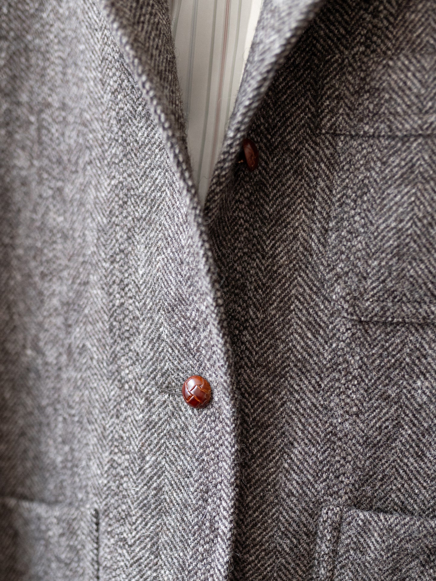 Tweed Worker Jacket / Brown Herringbone