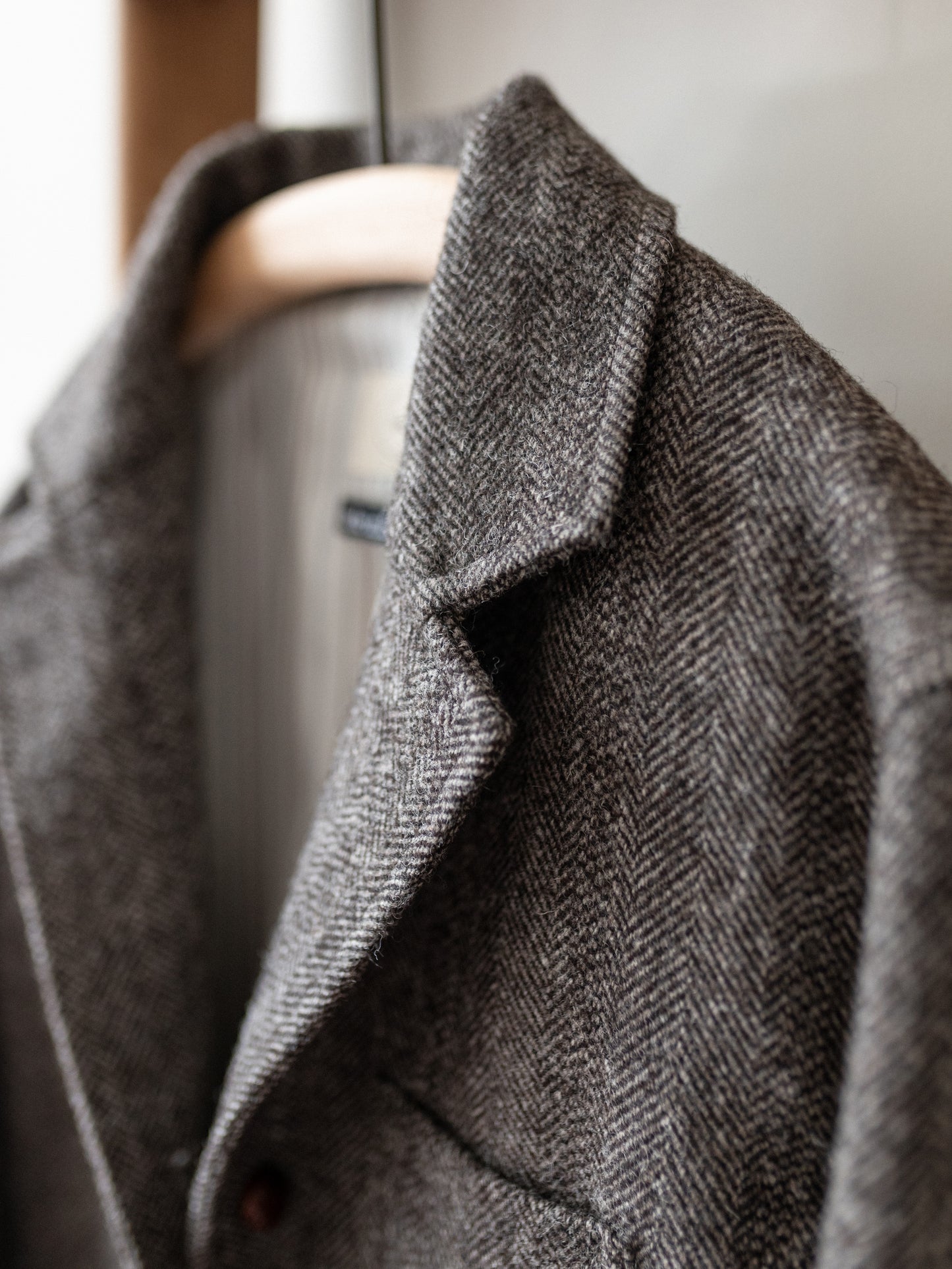 Tweed Worker Jacket / Brown Herringbone