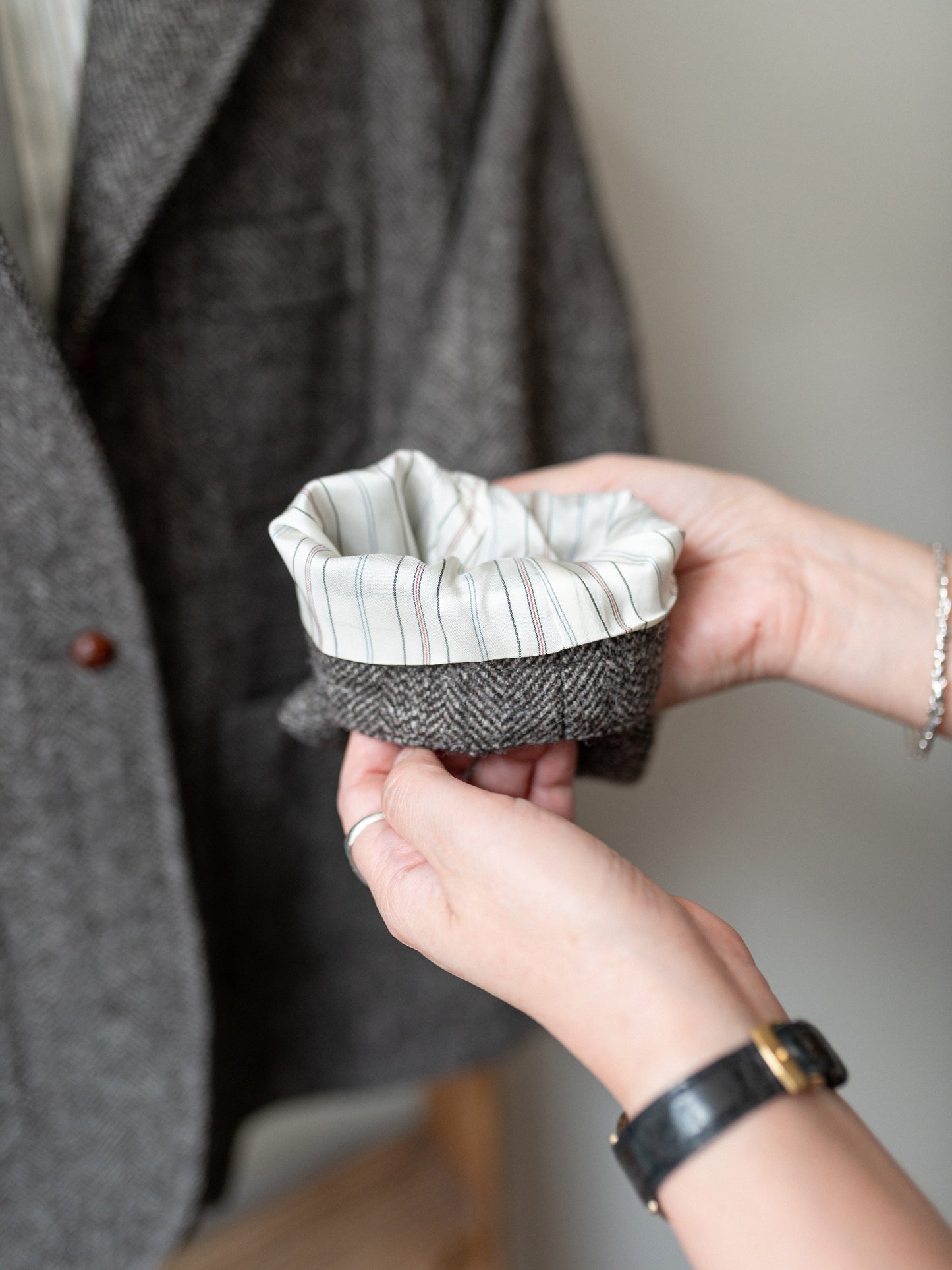 Tweed Worker Jacket / Brown Herringbone