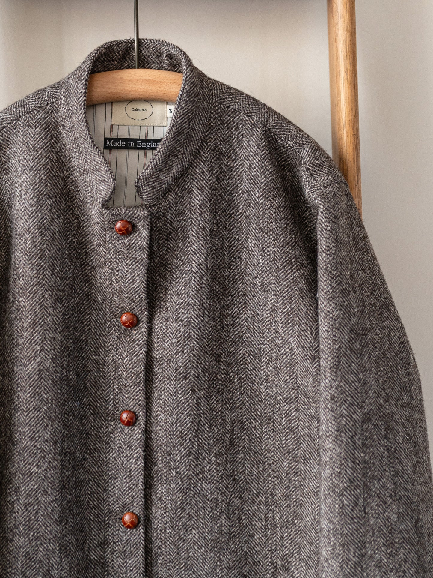 Tweed Painter Jacket / Brown Herringbone