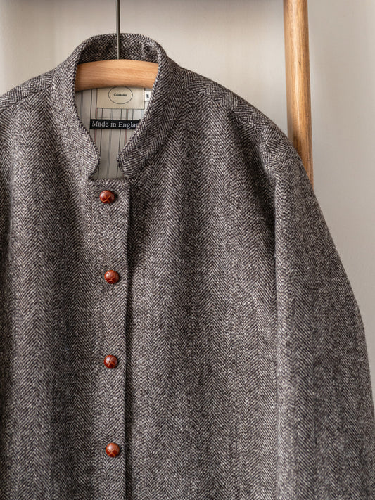 Tweed Painter Jacket / Brown Herringbone