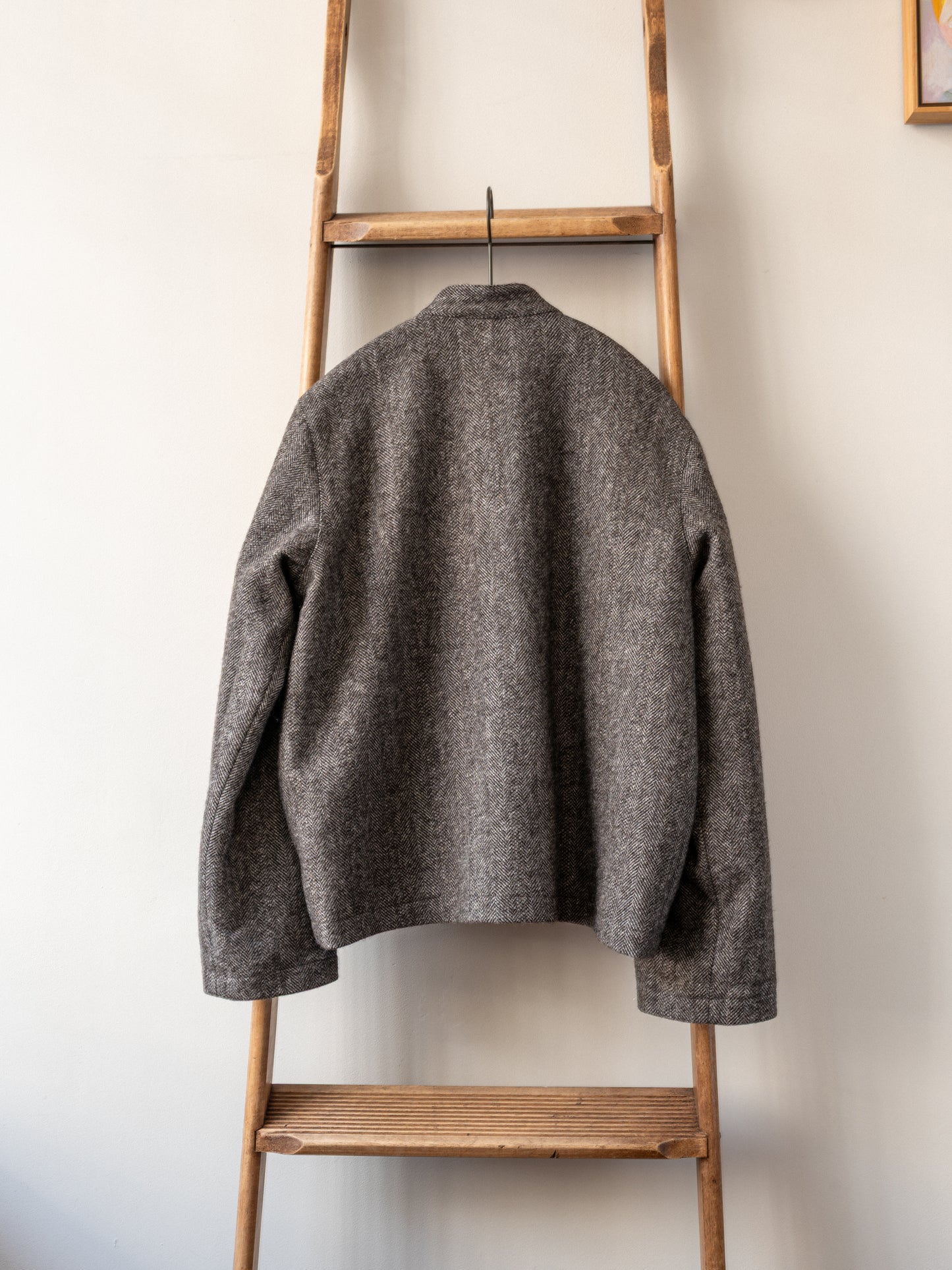 Tweed Painter Jacket / Brown Herringbone