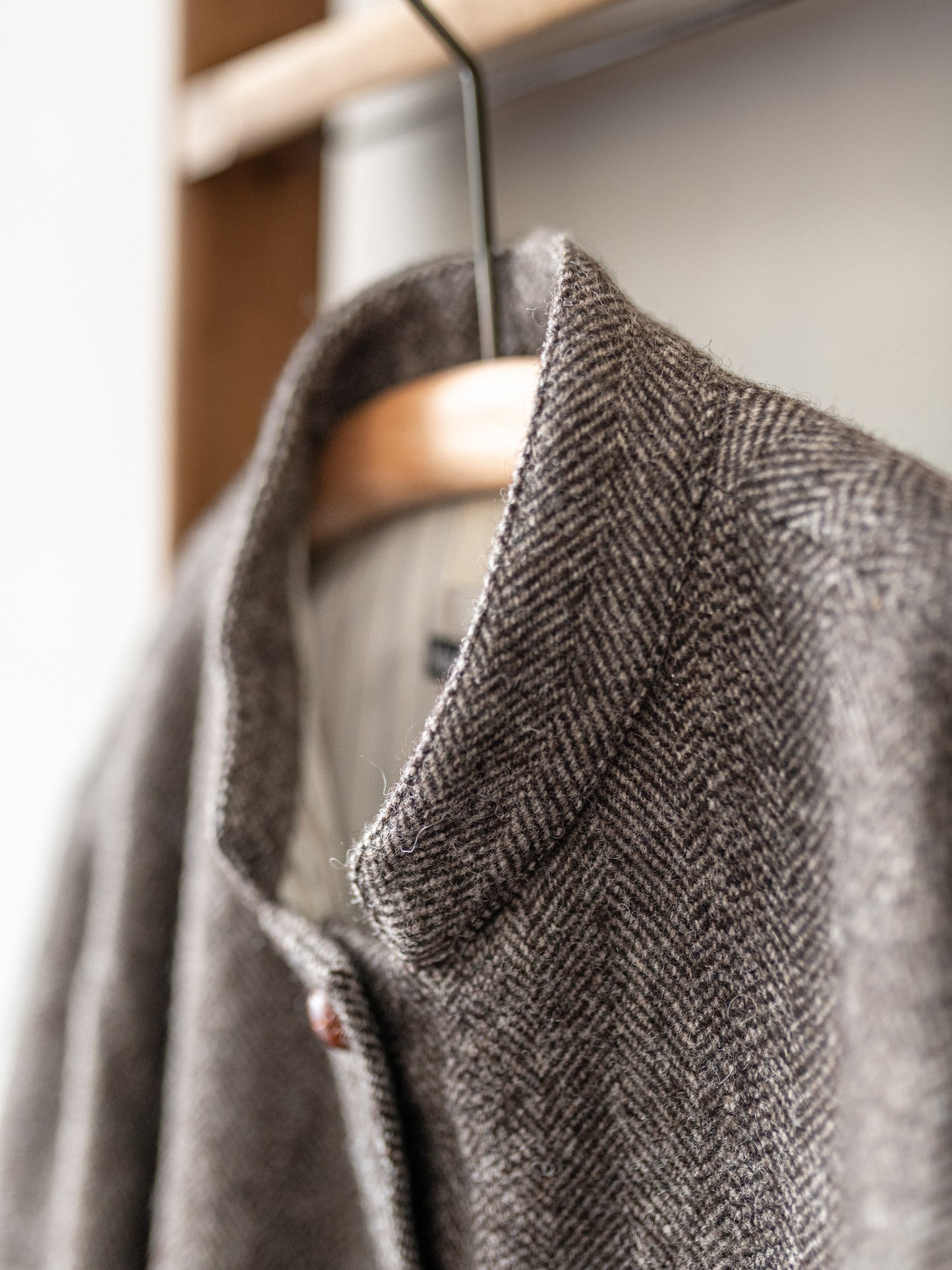 Tweed Painter Jacket / Brown Herringbone