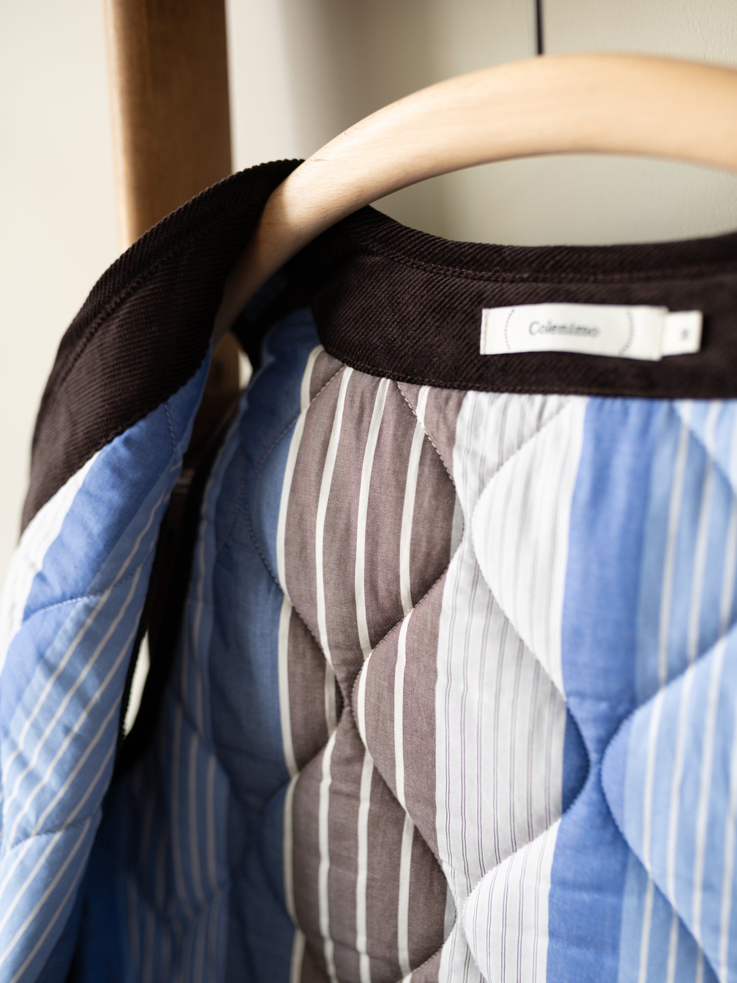 Tweed Quilted Vest / Brown Check