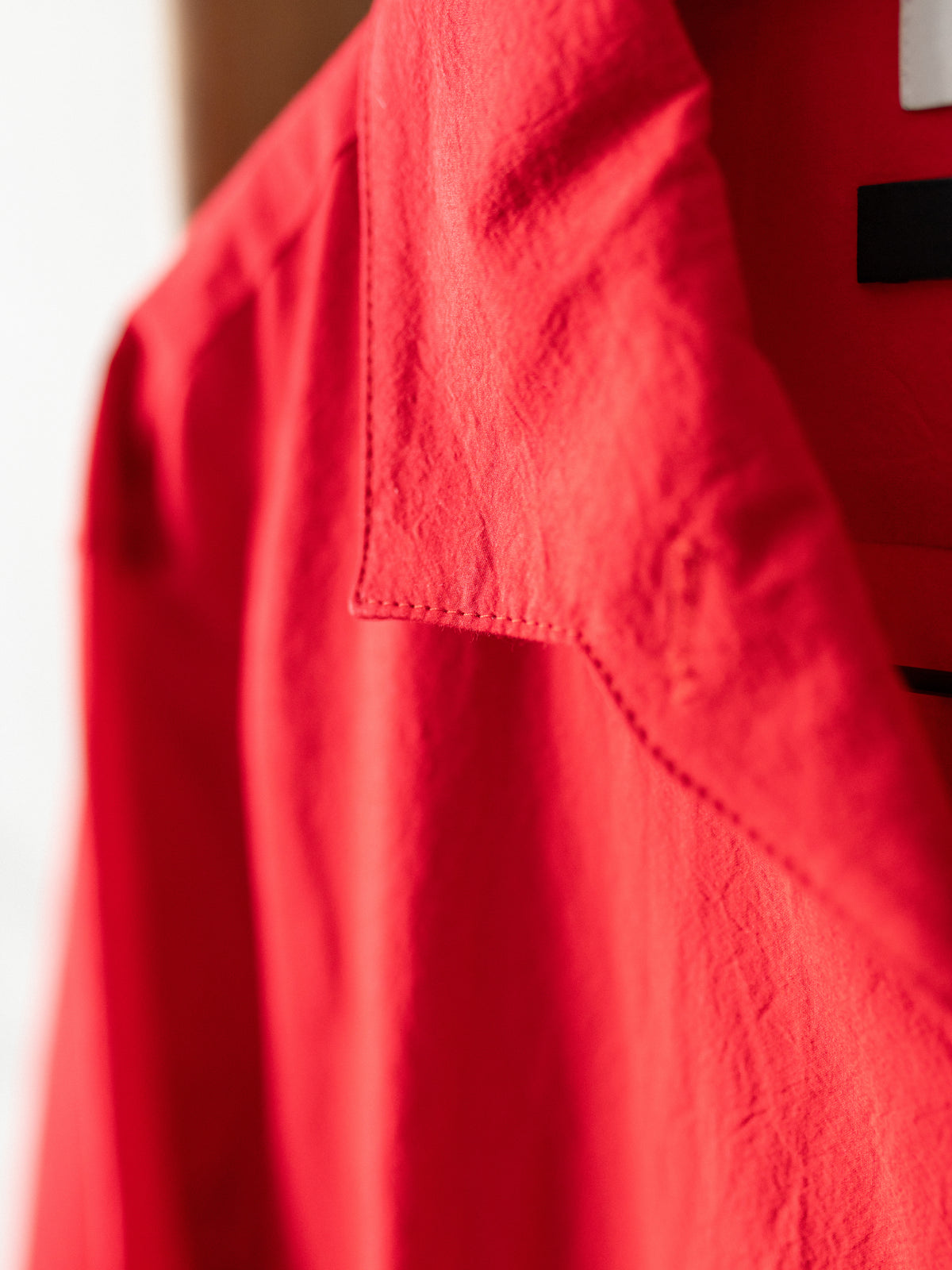 Typewriter Cotton Dress / Red