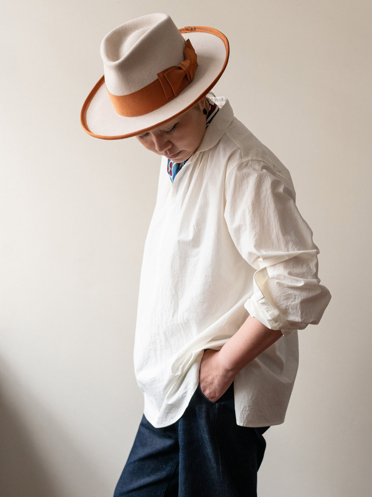 Typewriter Cotton Smock / Ivory