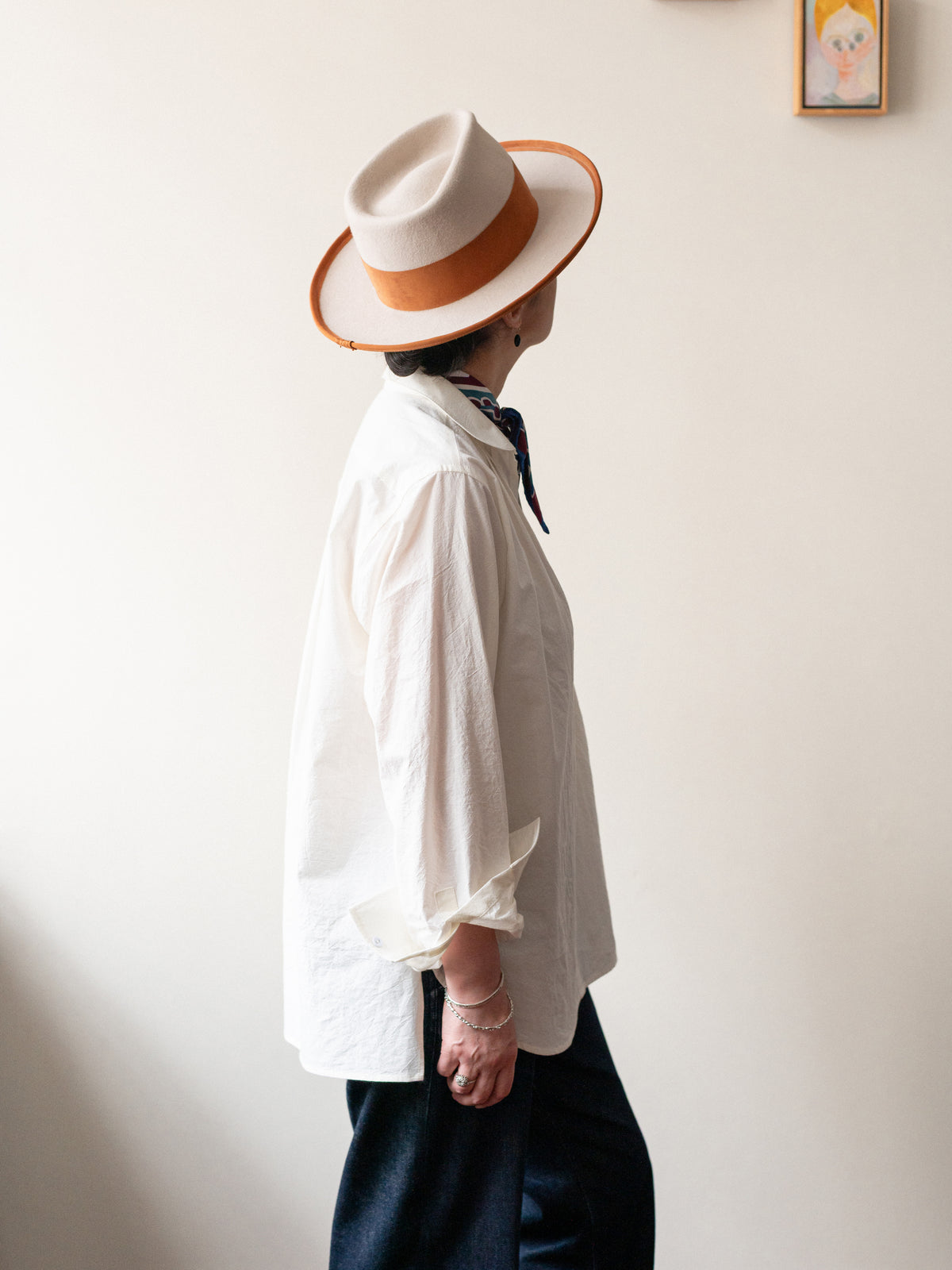 Typewriter Cotton Smock / Ivory