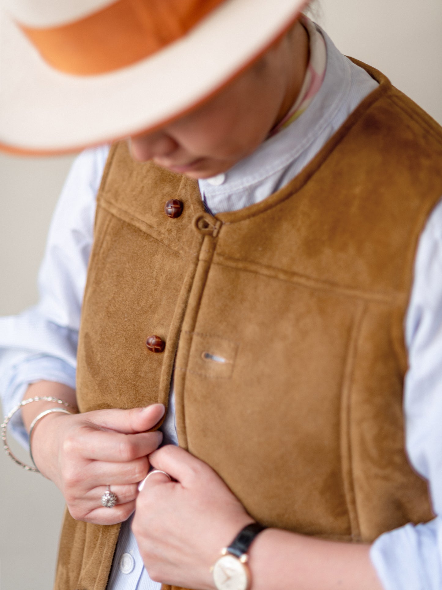 Sheepskin Merino Gilet / Tan