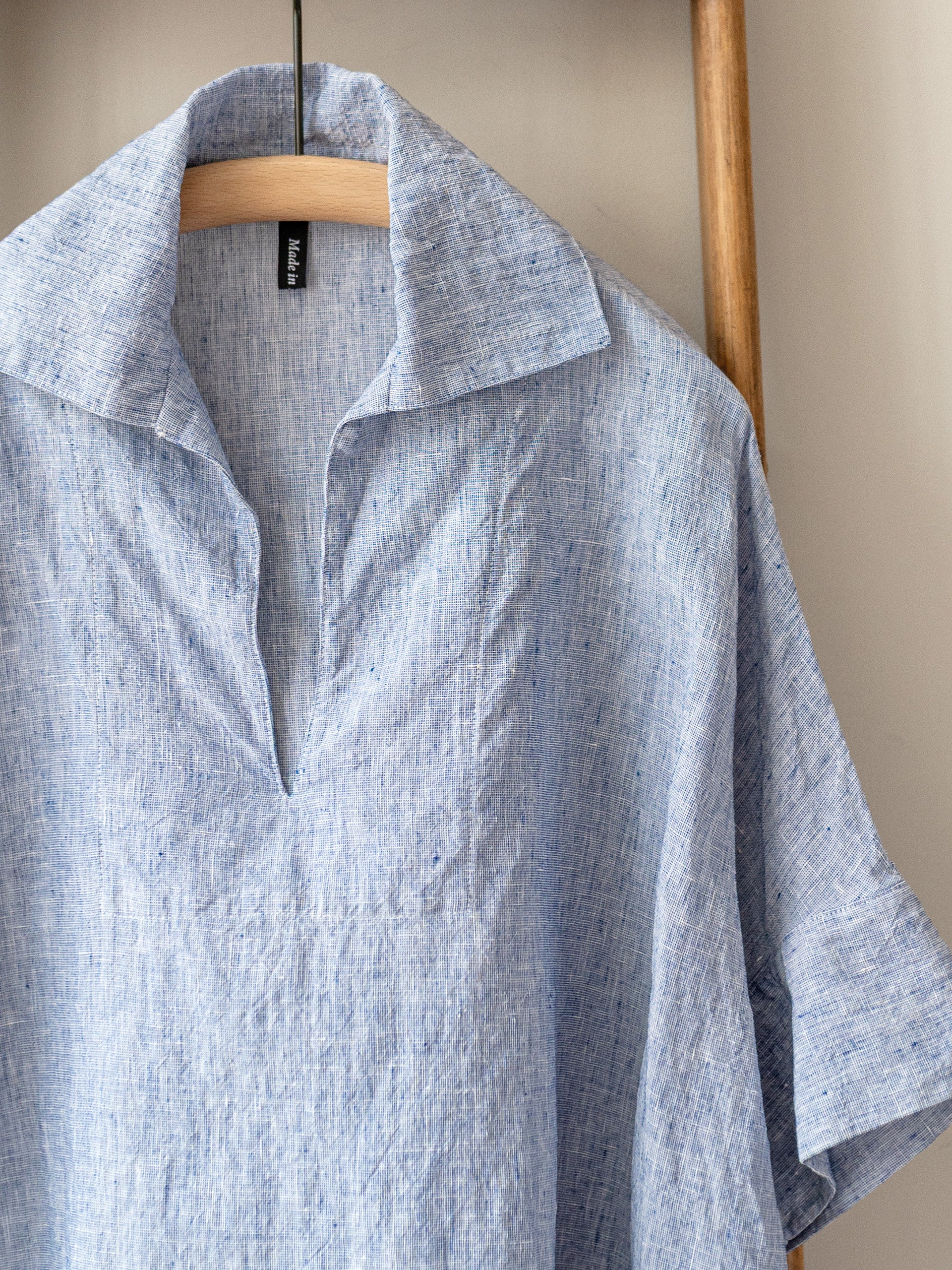 Bathing Top / Irish Linen Blue