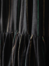 Irish Linen Dress / Black Stripe