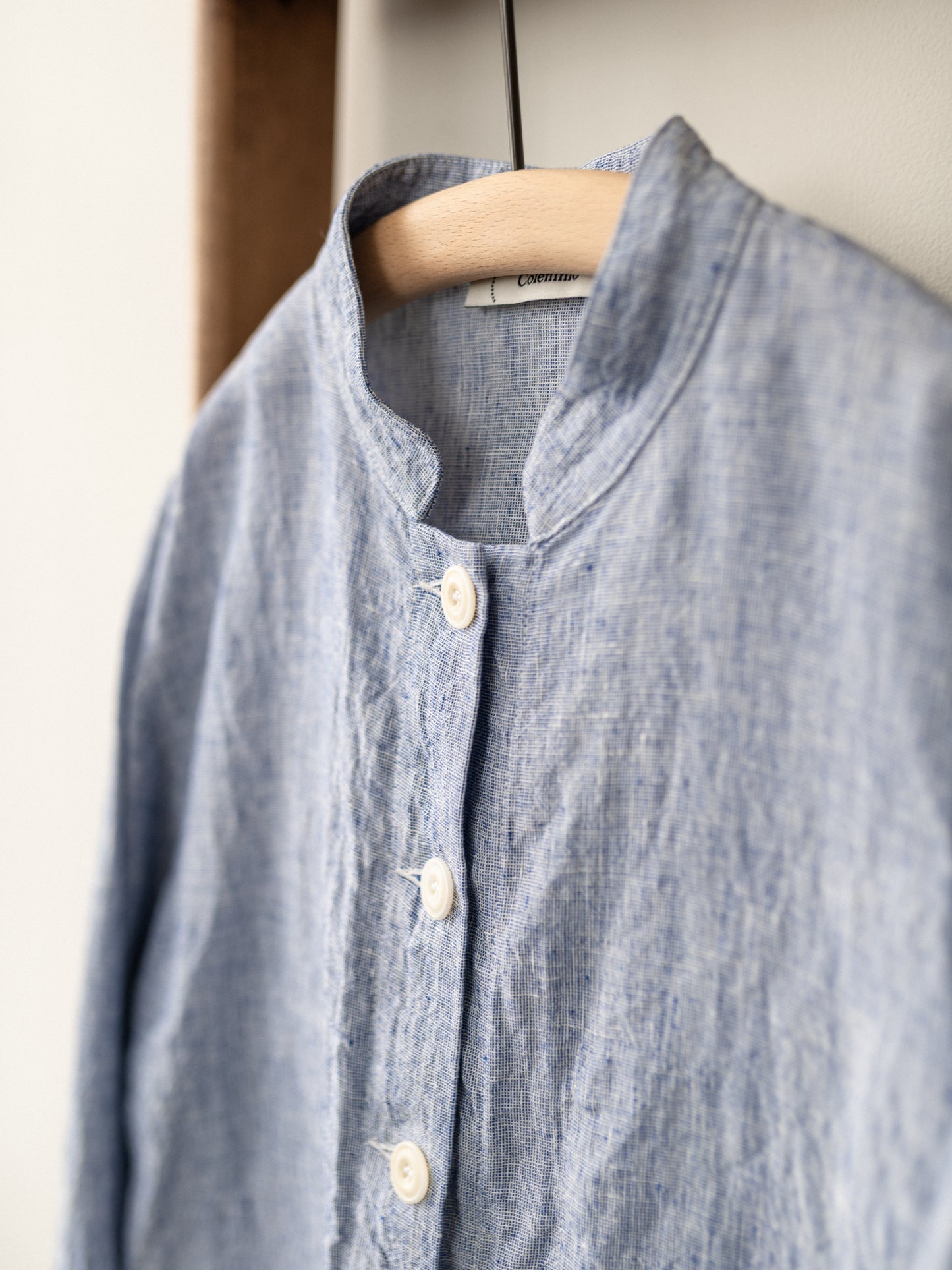 Irish Linen Painter Jacket / Blue