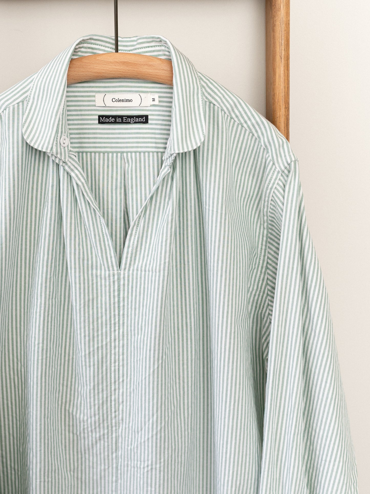 Oxford Cotton Smock / Green Stripe