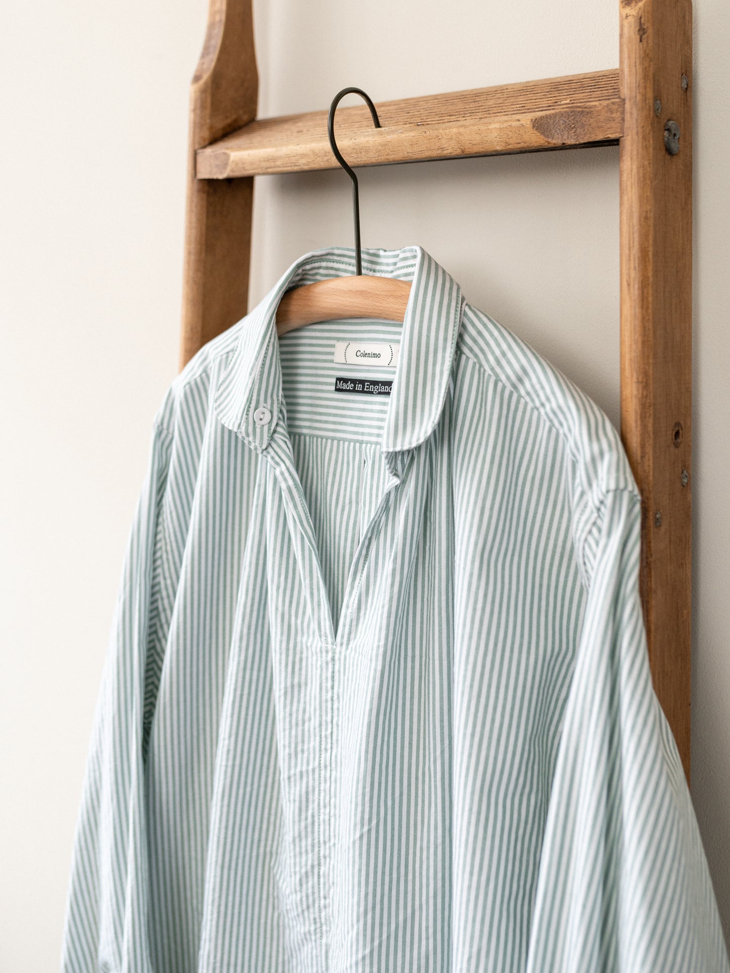 Oxford Cotton Smock / Green Stripe