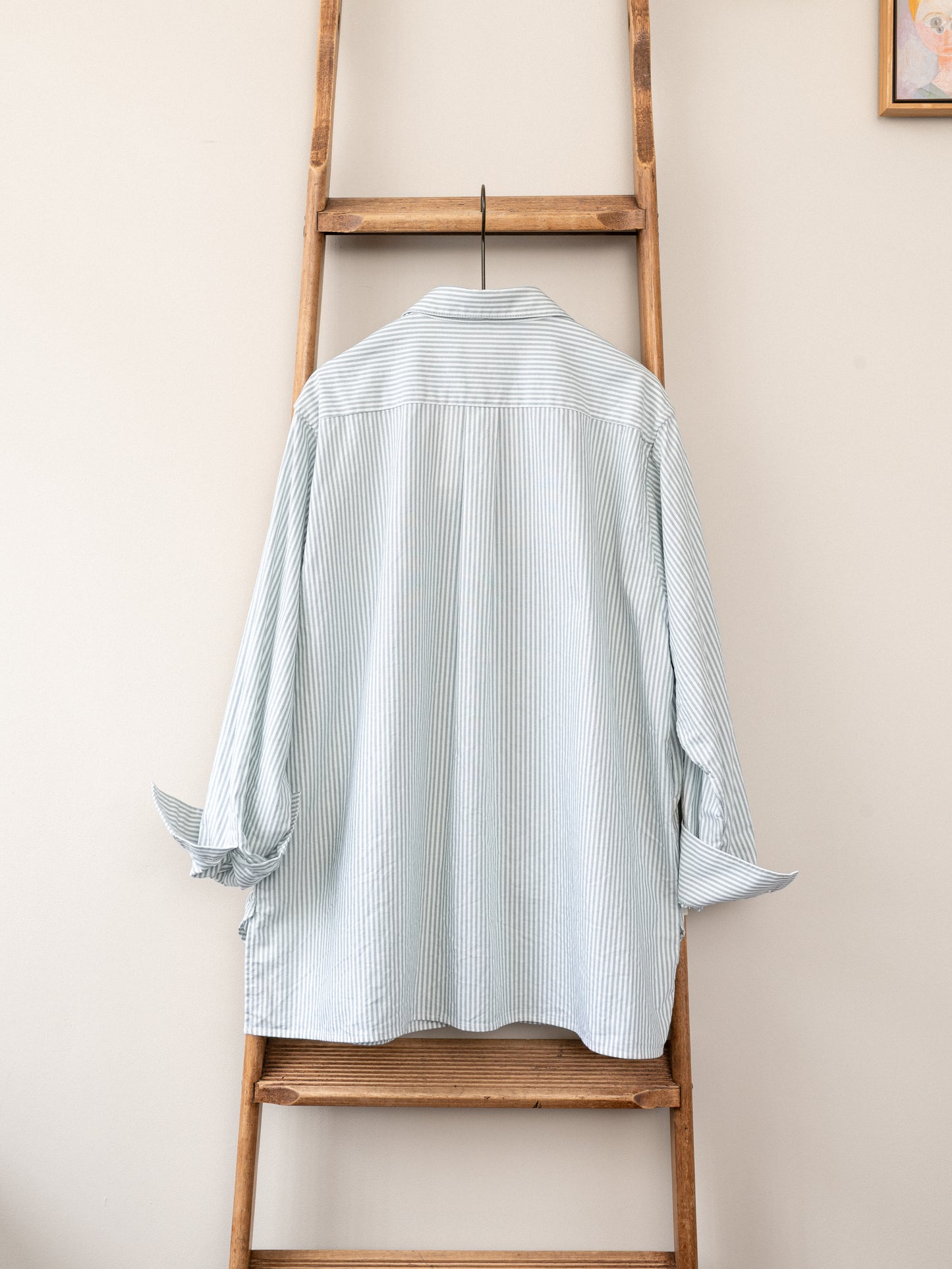 Oxford Cotton Smock / Green Stripe
