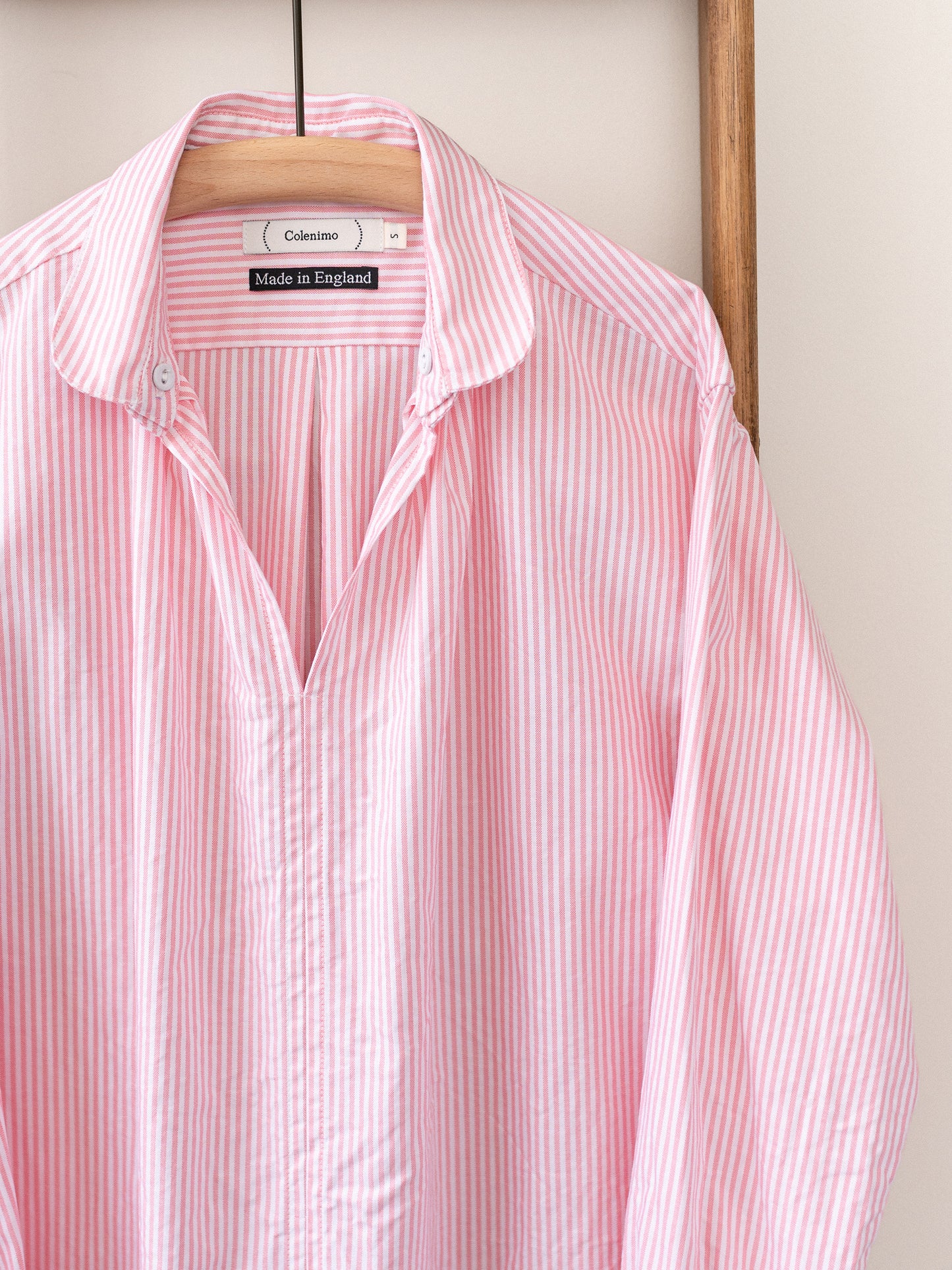 Oxford Cotton Smock / Pink Stripe
