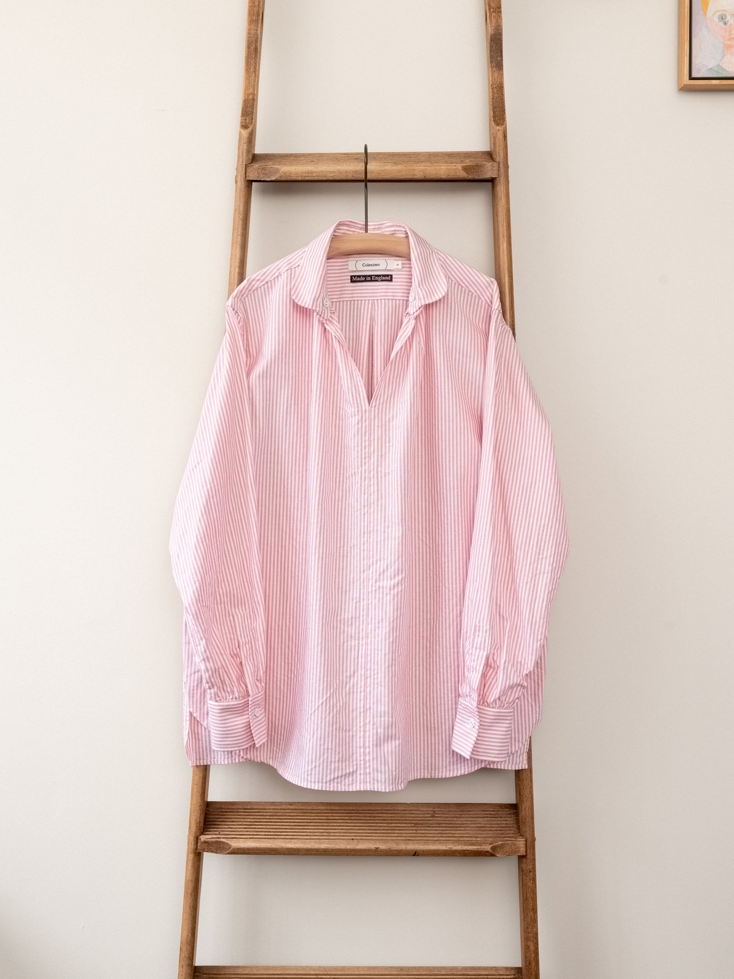 Oxford Cotton Smock / Pink Stripe