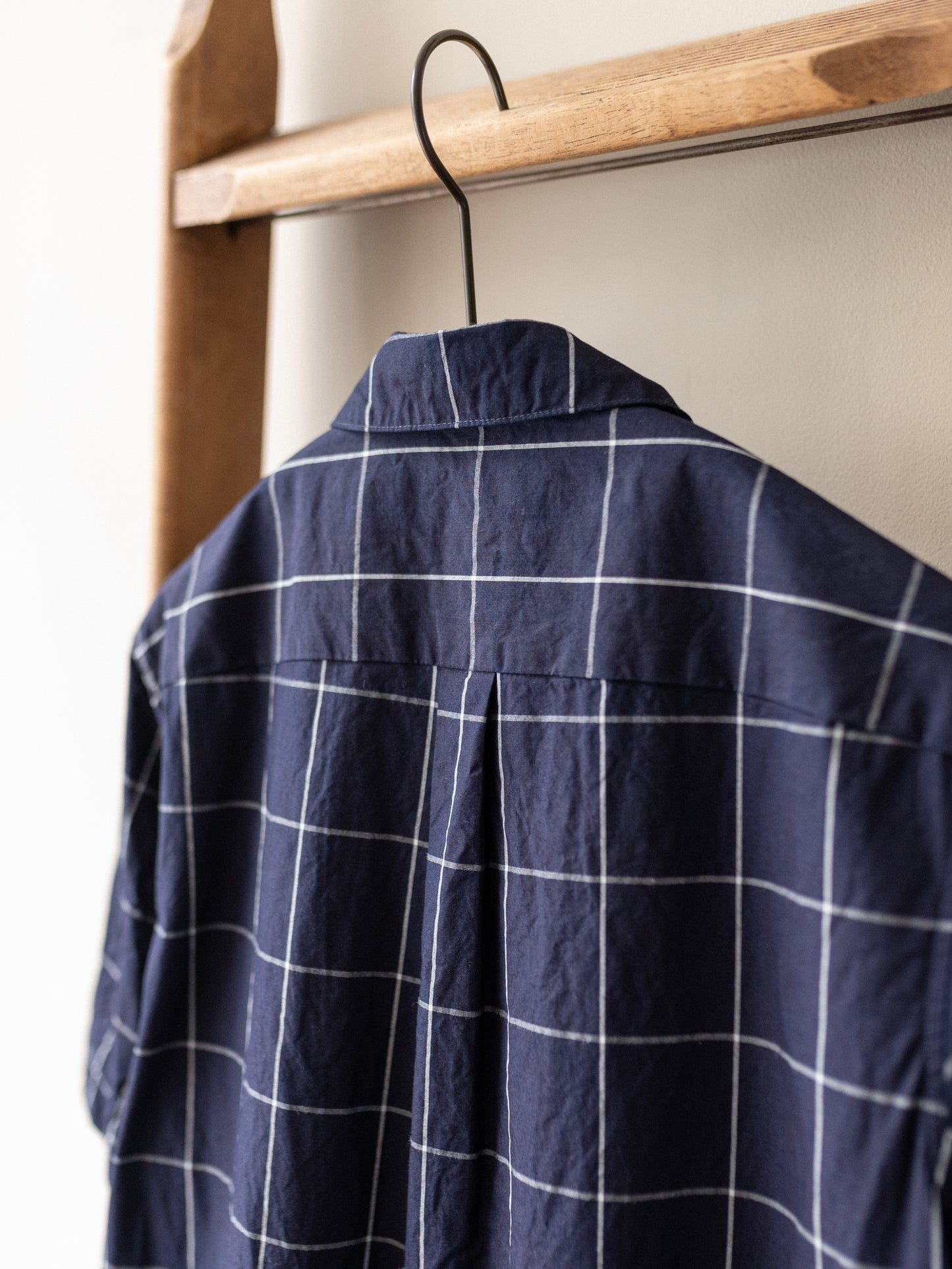 Japanese Cotton Dress / Indigo Windowpane