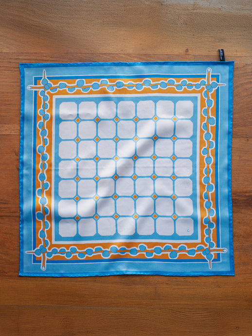 Colenimo Silk Bandana Scarf / Blue