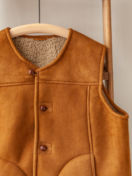 Sheepskin Merino Gilet / Tan