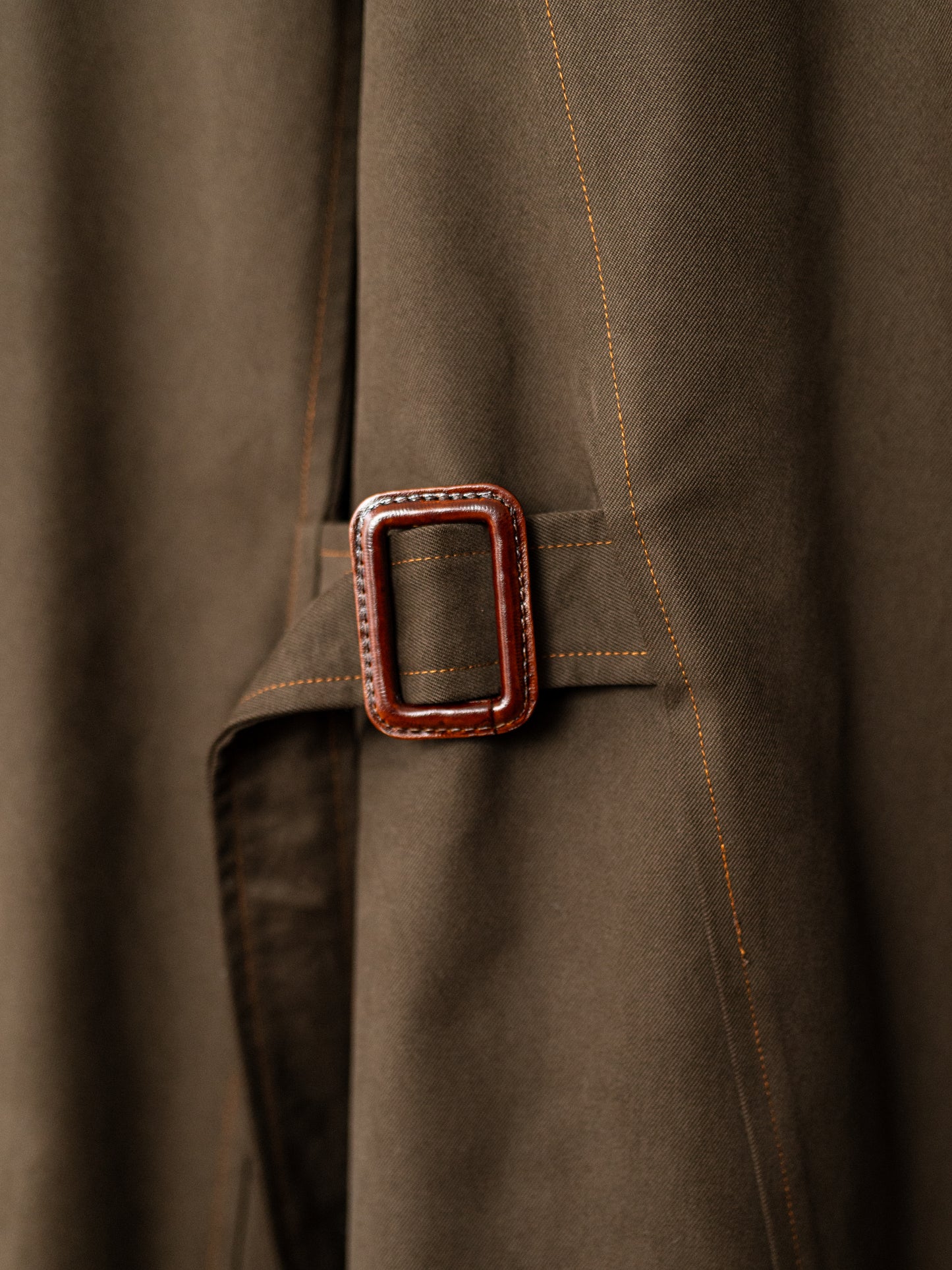 Balmacaan coat Cotton Drill / Brown