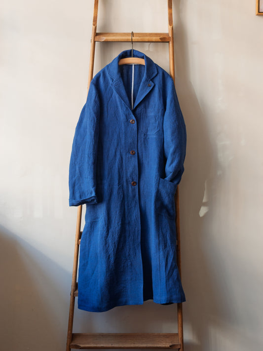 Irish Linen Shop Coat / Blue