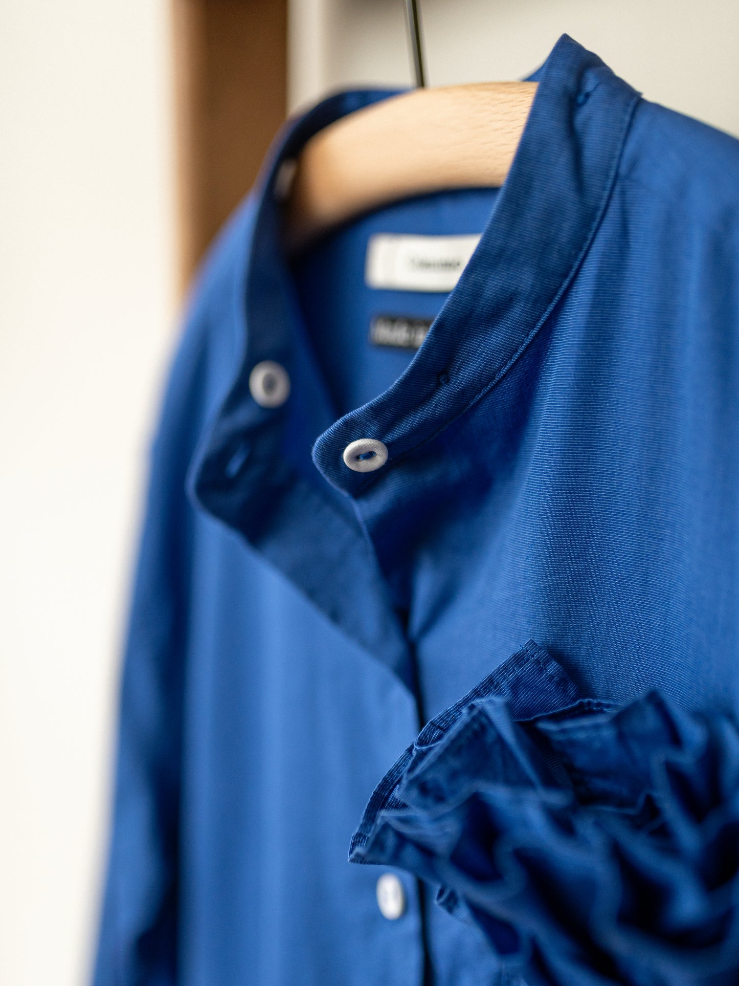 Double Ruffle Collar Dress / Cornflower Blue