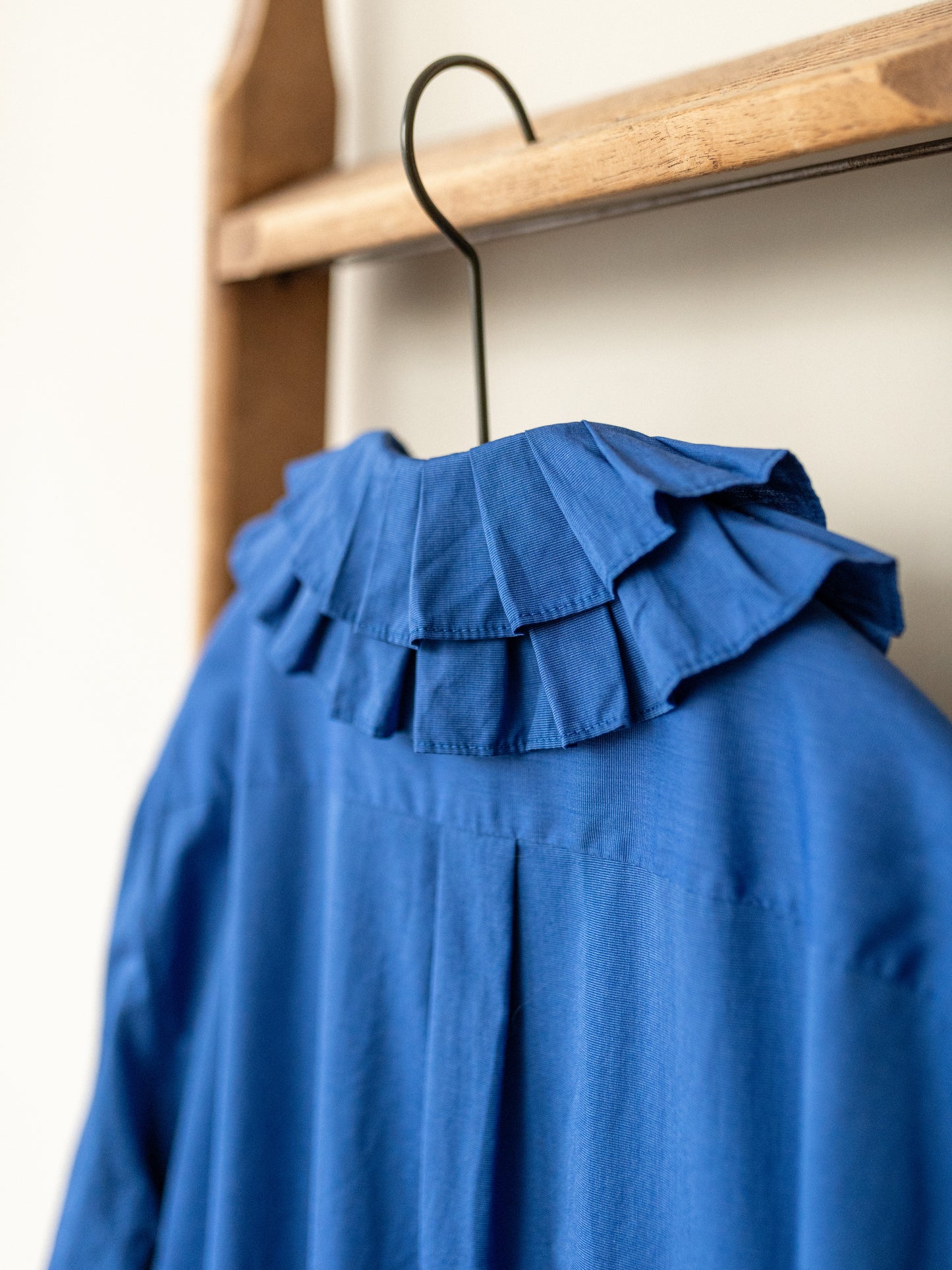 Double Ruffle Collar Dress / Cornflower Blue