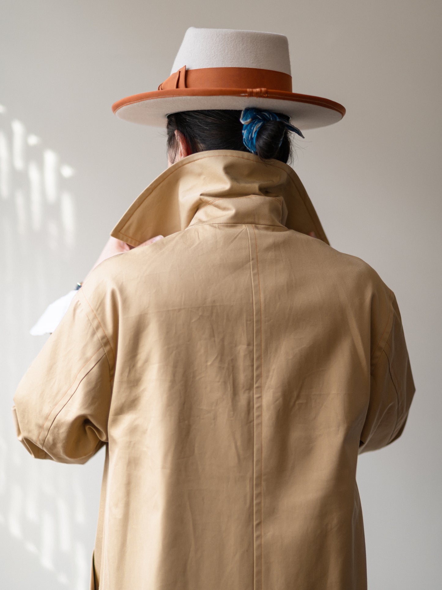 Long Peacoat Gabardine / Beige