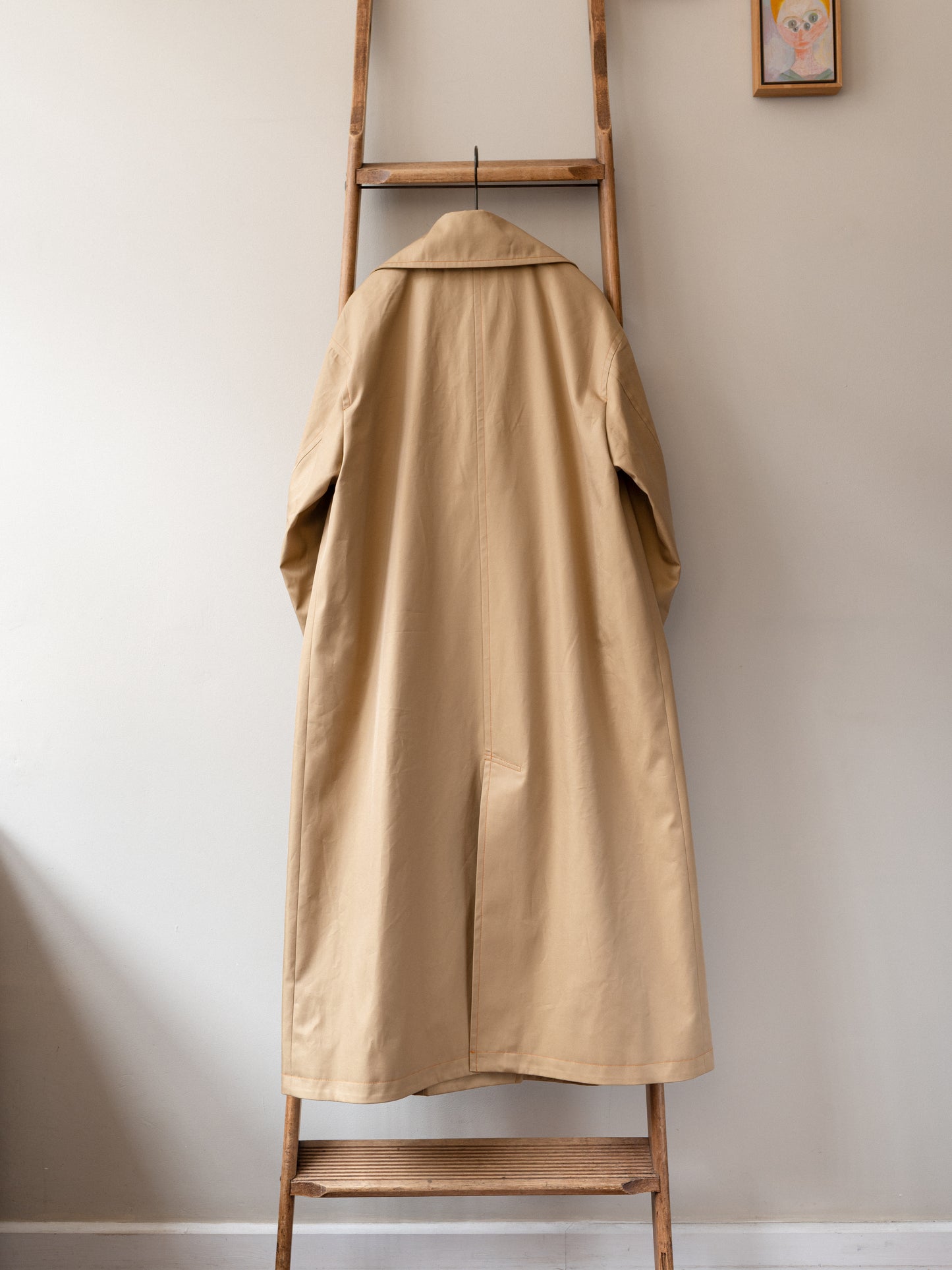 Long Peacoat Gabardine / Beige