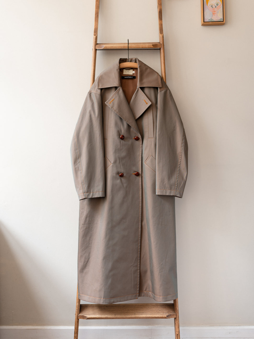 Long Peacoat Gabardine / Khaki