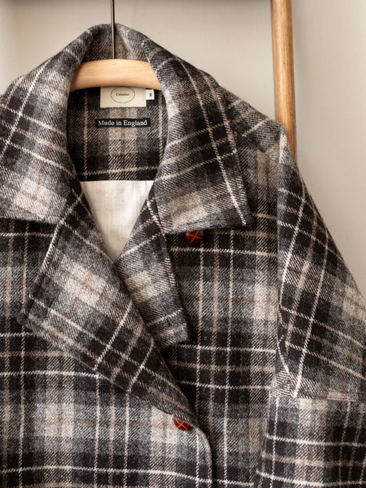 Poncho / Brown Check Sonsie Tweed