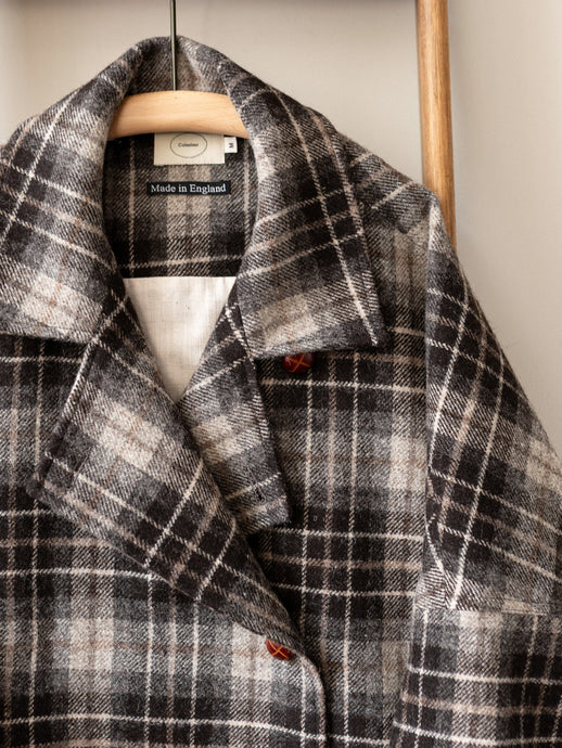 Poncho / Brown Check Sonsie Tweed