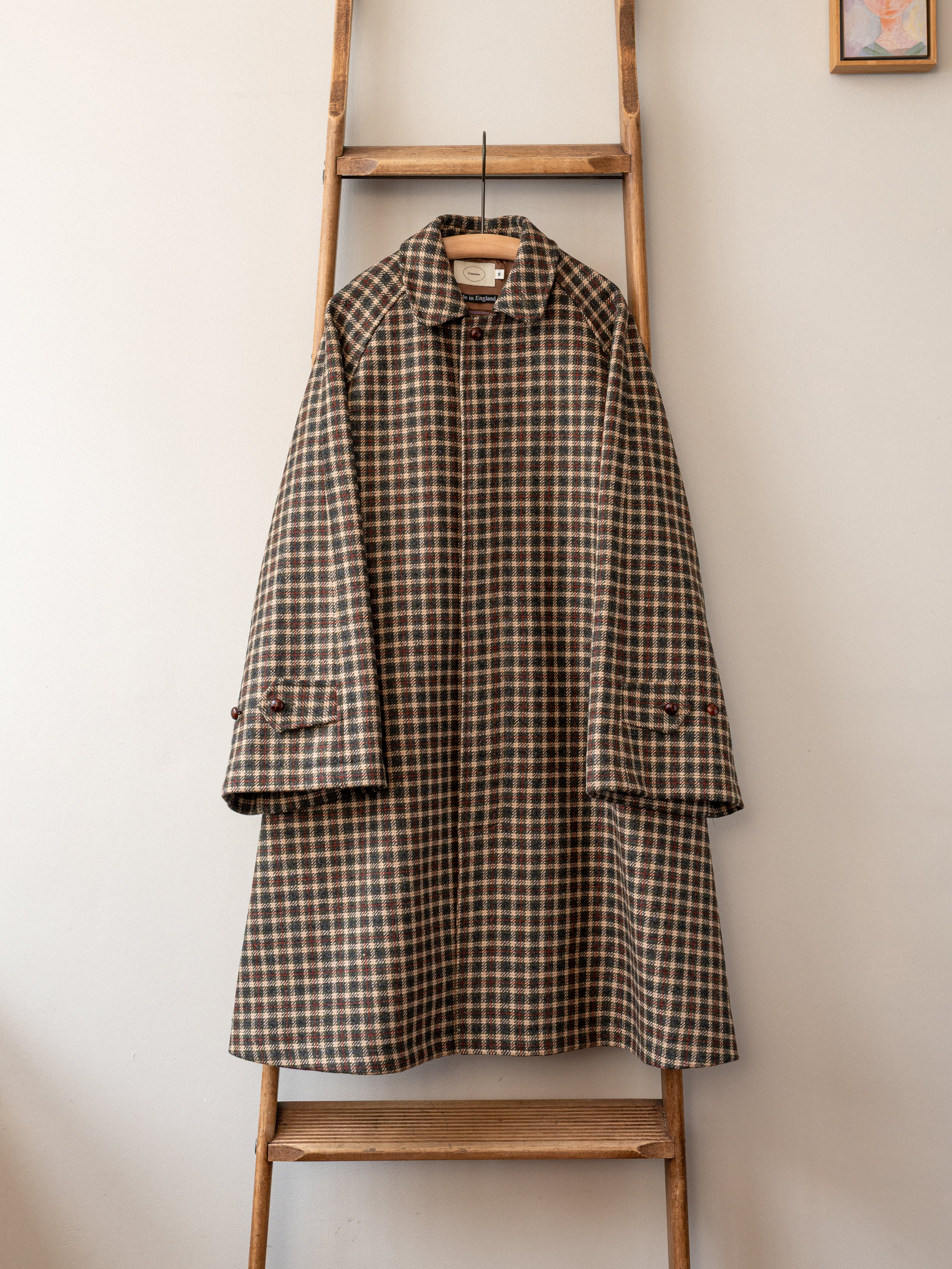 Sporting Tweed Balmacaan Coat City Check | Made in UK Womens