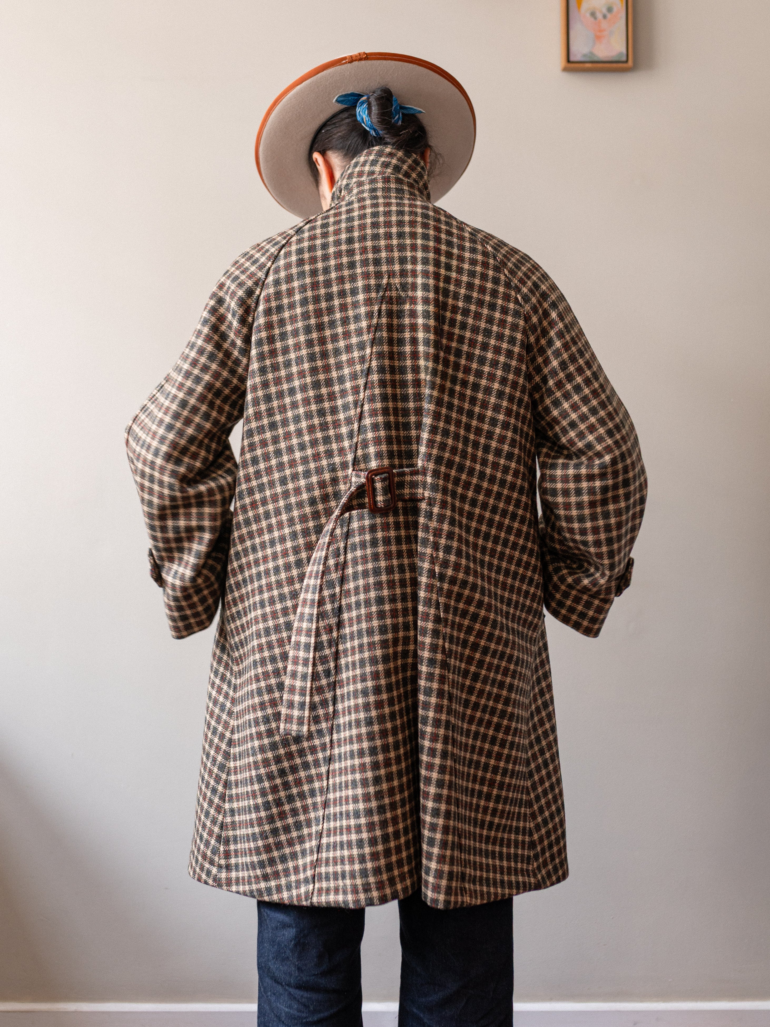 Sporting Tweed Balmacaan Coat City Check | Made in UK Womens