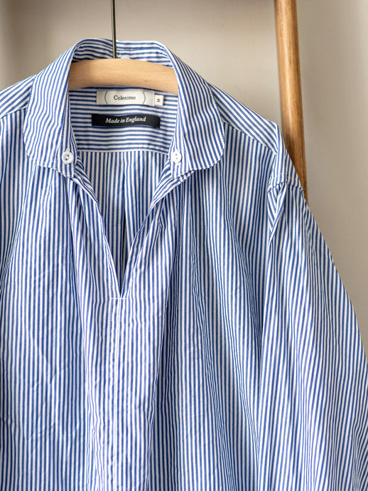 Striped Cotton Smock | Navy & White