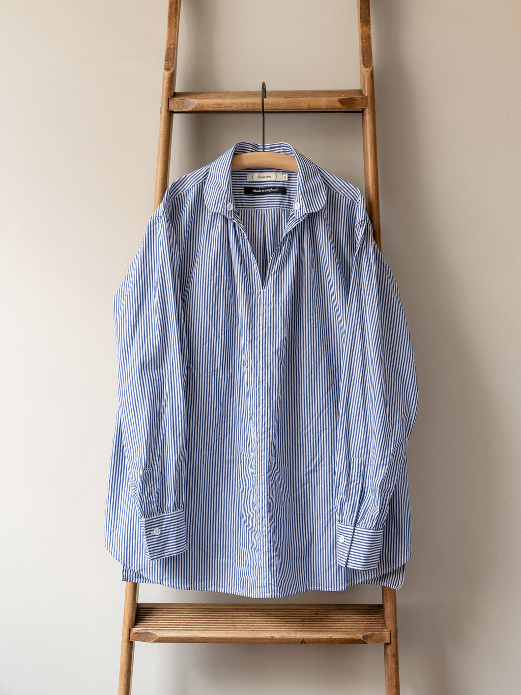 Striped Cotton Smock | Navy & White