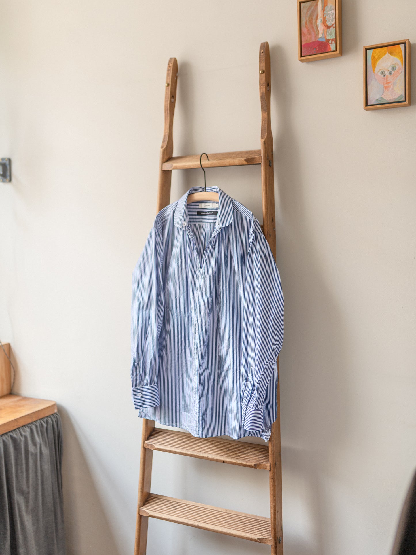 Striped Cotton Smock | Navy & White