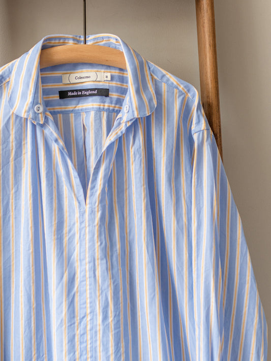 Striped Cotton Smock | Blue & Yellow