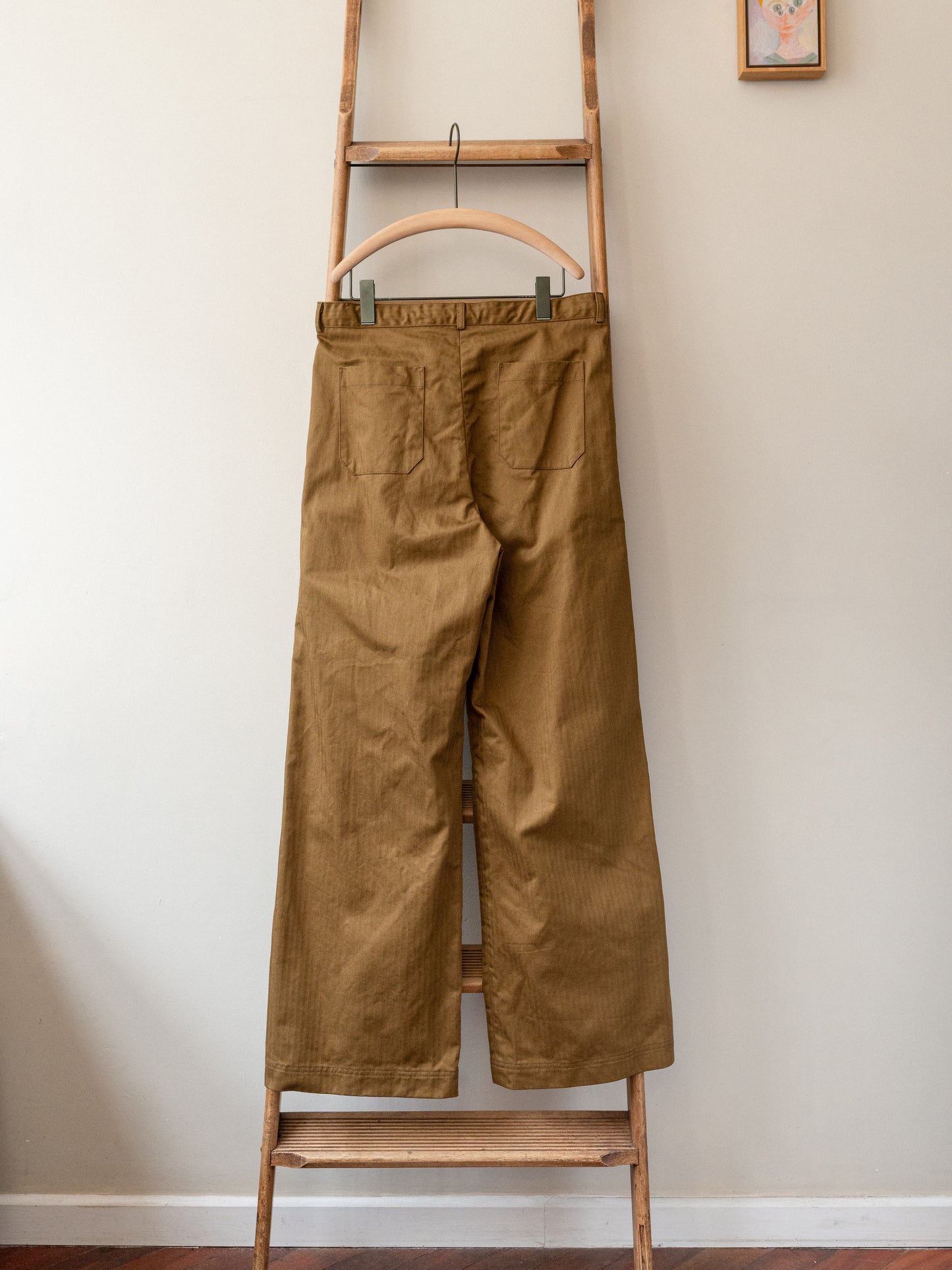 Wide Trouser / Cotton Herringbone Tobacco