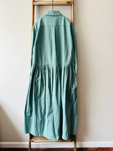 Typewrighter Cotton Dress / Green