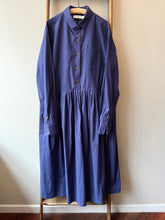 Typewriter Cotton Dress / Blue