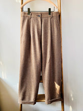 Scottish Merino Wool Trouser / Brown Herringbone