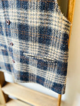 Tweed Reversible Vest / Navy Check