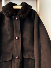 Sheepskin Field Jacket / Chocolate Brown