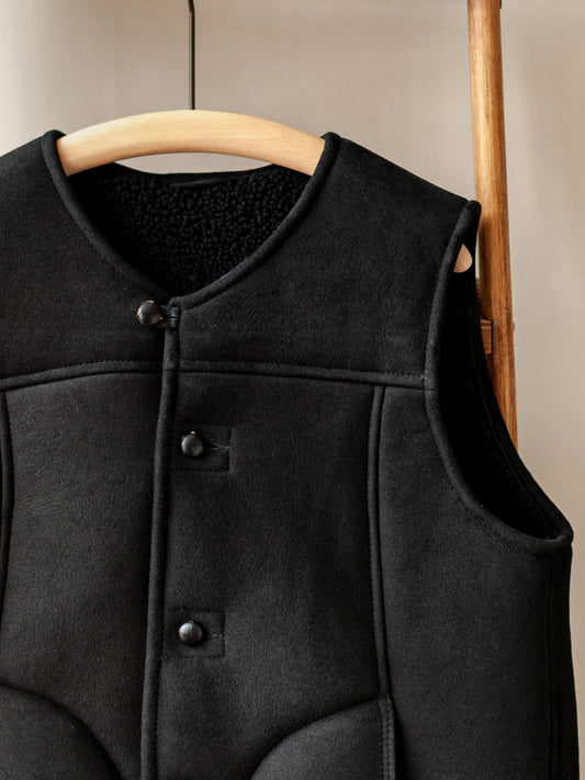 Sheepskin Merino Gilet / Black