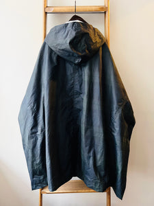 Cotton Wax Poncho Rain Coat / Blackwatch