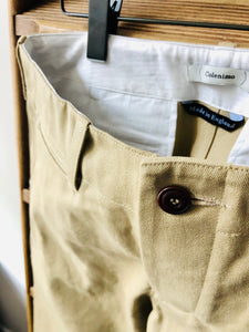 Straight-Leg Selvedge Chino Trouser / Beige