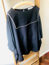 Silk Backward  Sailor Top
